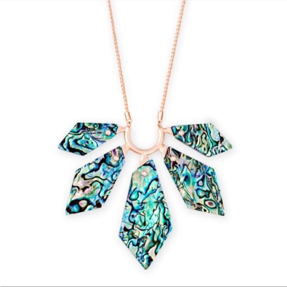 Kendra scott mari rose gold statement necklace